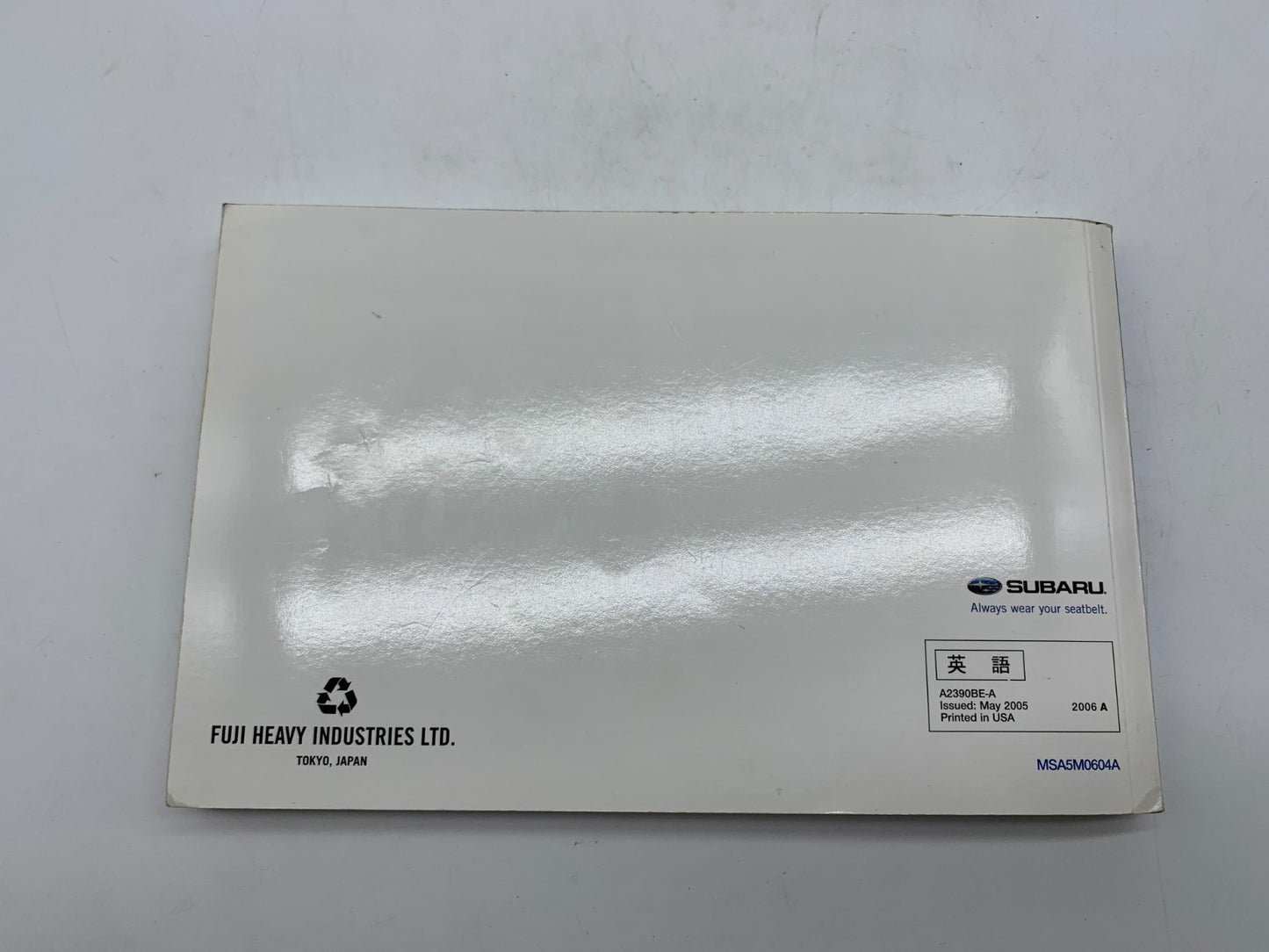 2006 Subaru Legacy Outback Owners Manual Set with Case OEM A04B08019