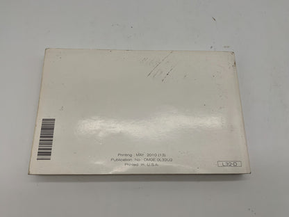 2010 Nissan Altima Owners Manual OEM A02B09013