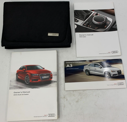 2015 Audi A3 Owners Manual Set with Case OEM B01B40041