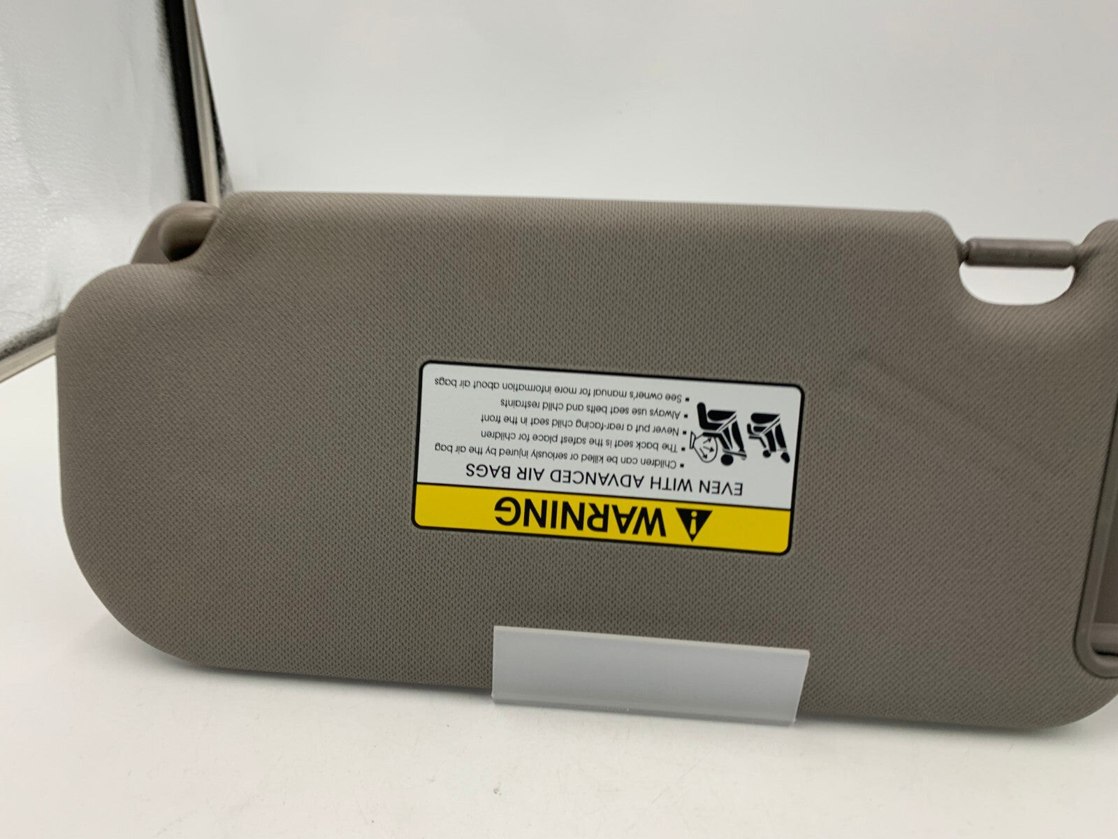 2010-2015 Hyundai Tucson Passenger Sun Visor Gray OEM without Sunroof
