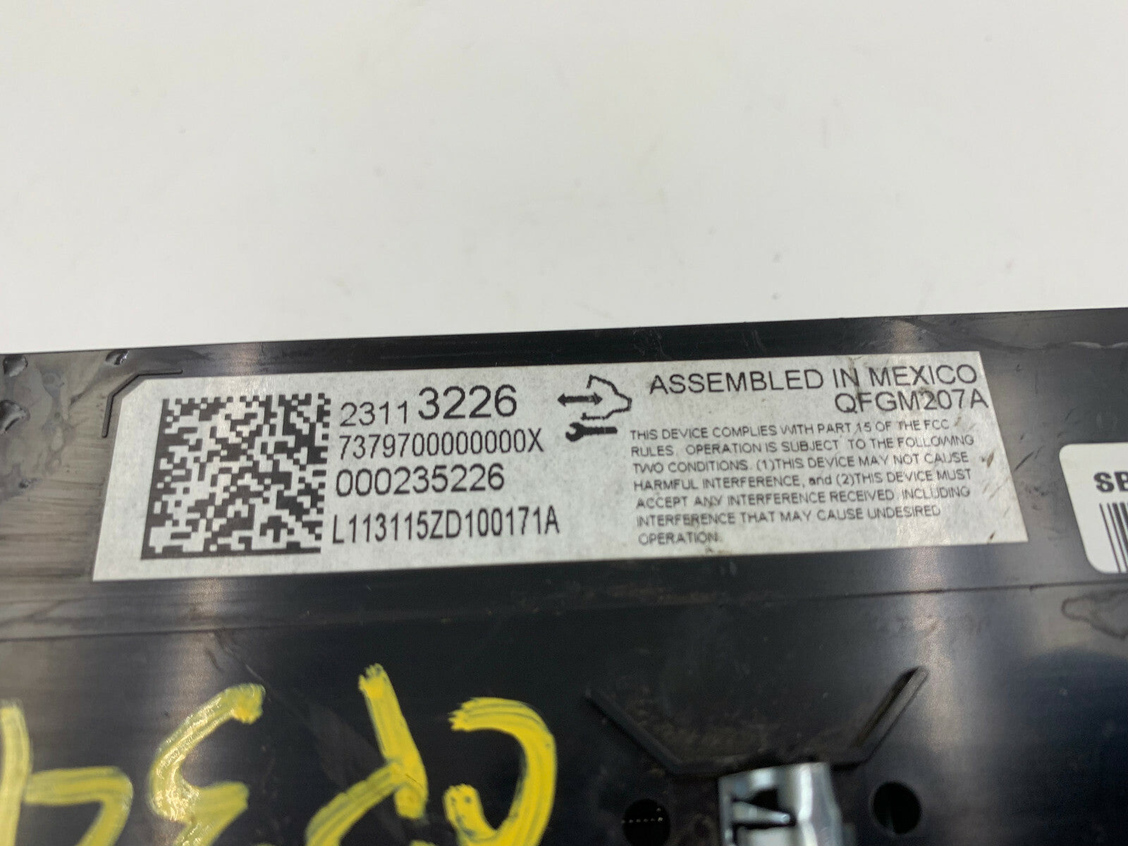 2014 Chevrolet Impala AC Heater Climate Control Unit OEM E01B24006