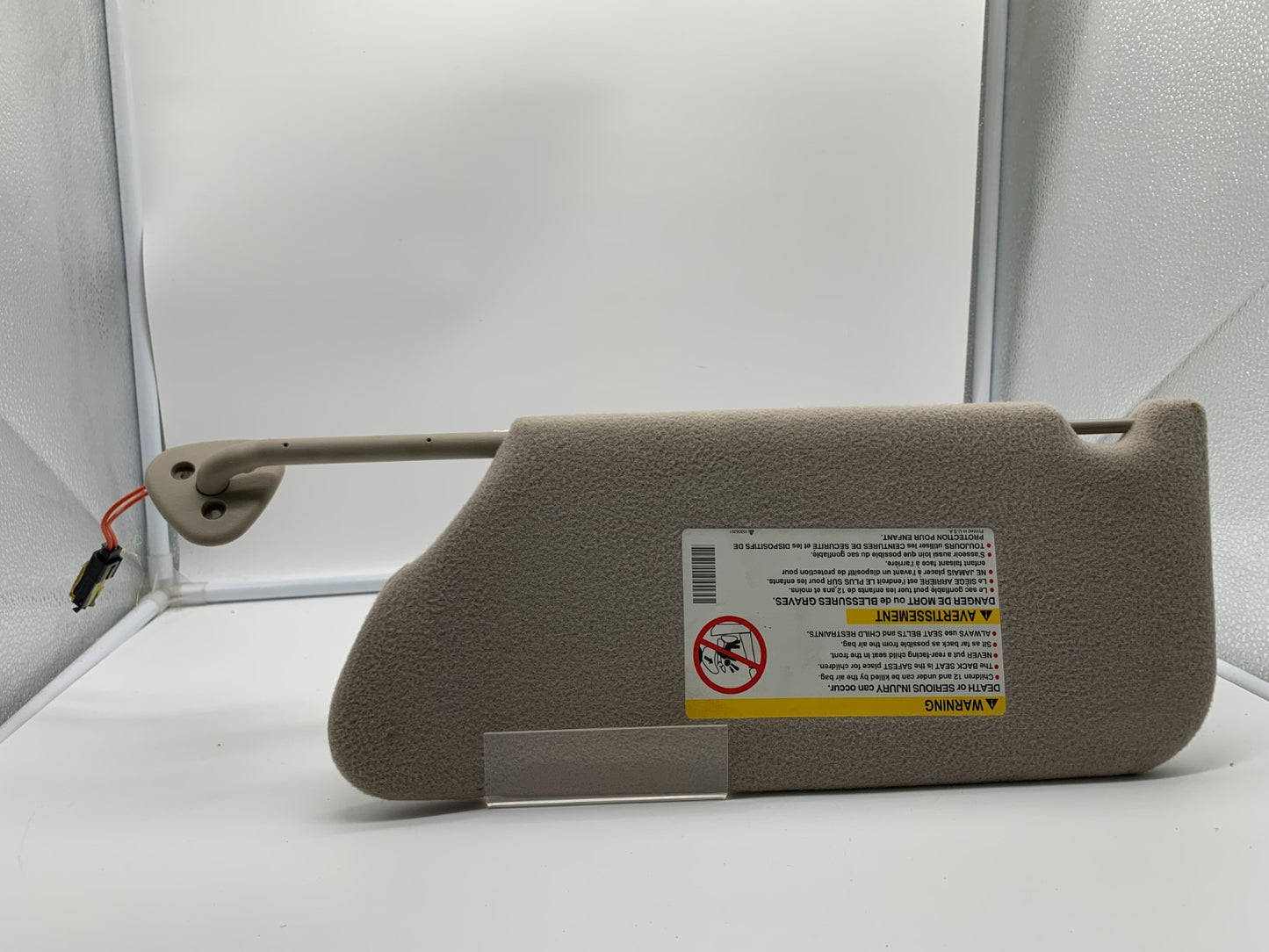 2000-2004 Cadillac Seville Passenger Sun Visor Gray Illuminated OEM