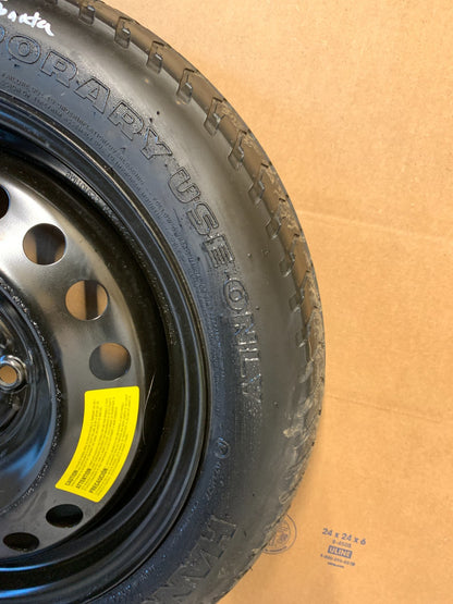 2015-2025 Hyundai Sonata 16" Spare Tire Wheel Compact Donut T125/80D16 Hankook