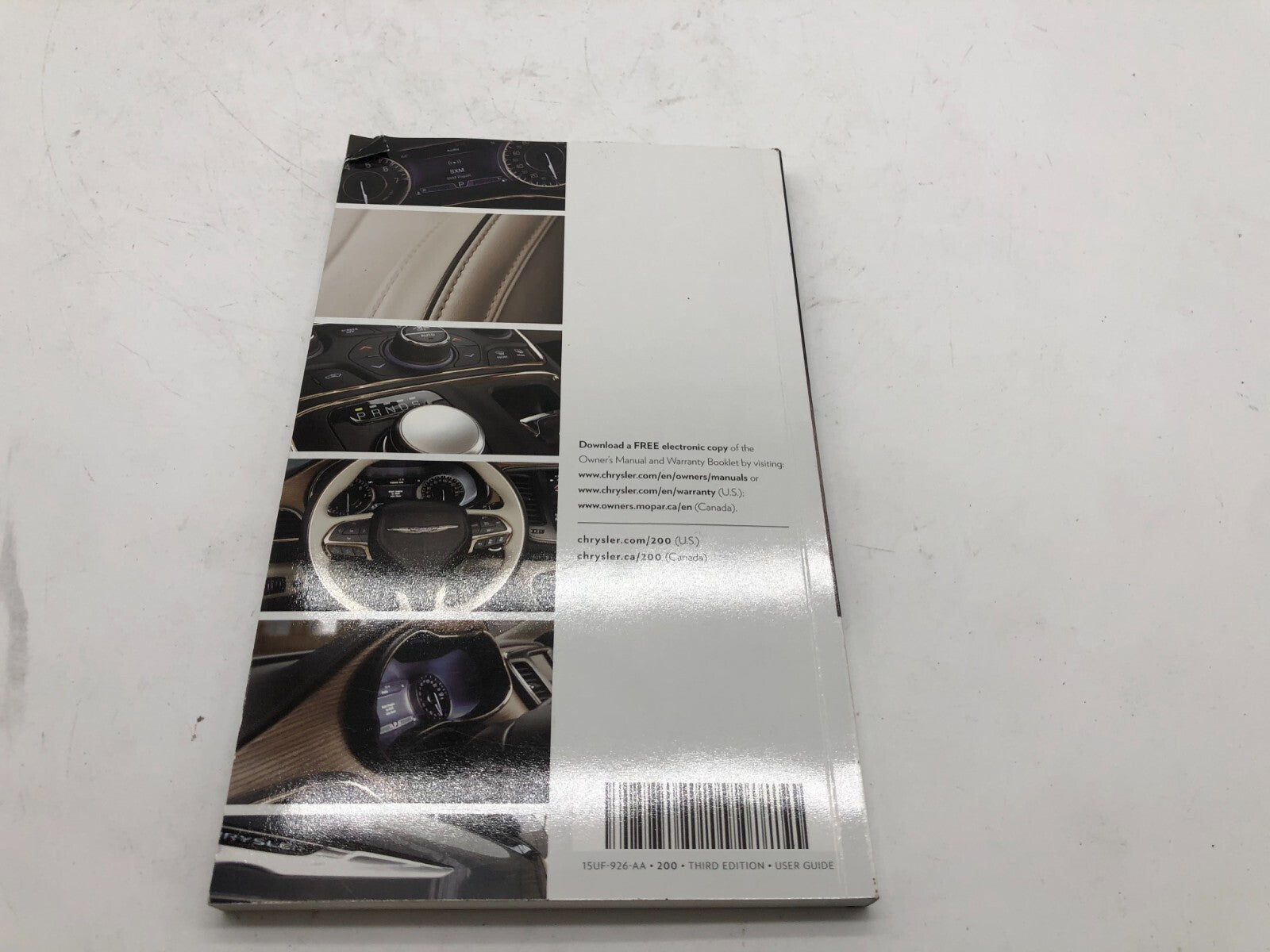 2015 Chrysler 200 Owners Manual with Case OEM A01B26004