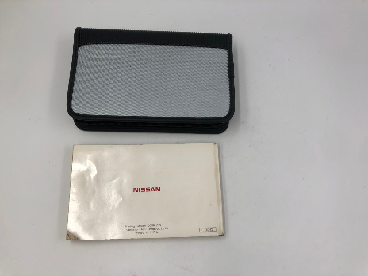 2008 Nissan Altima Owners Manual Set with Case OEM C03B10055