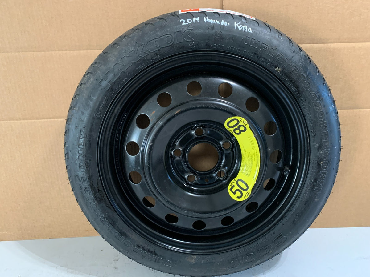 2019-2023 Hyundai Kona 16" Spare Tire Wheel Compact Donut T125/80D16