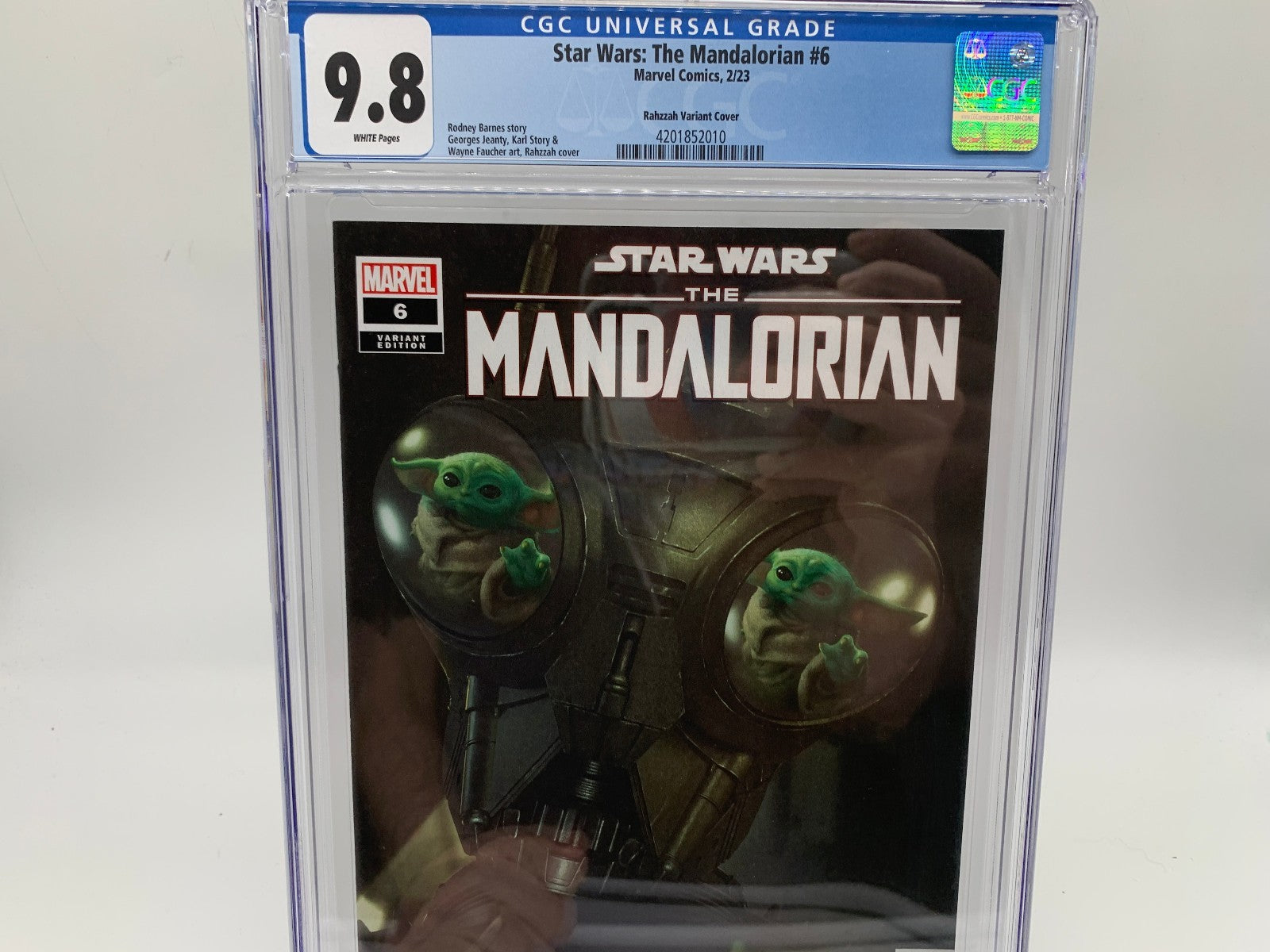 Star Wars The Mandalorian #6 CGC 9.8 Rahzzah 1:50 1st appearance of Burg