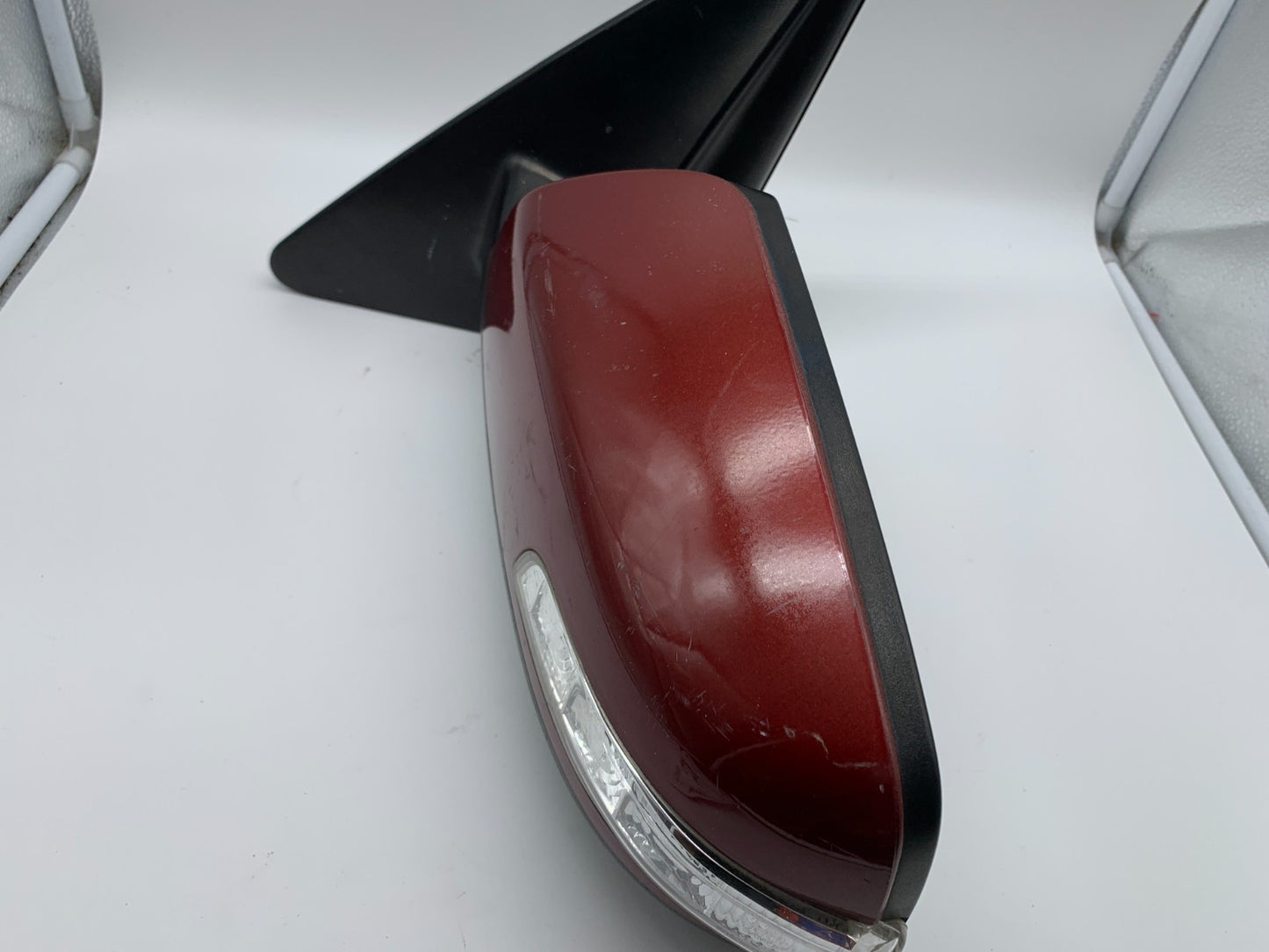 2011-2015 Kia Sorento Driver Side View Power Door Mirror Red OEM C03B47003