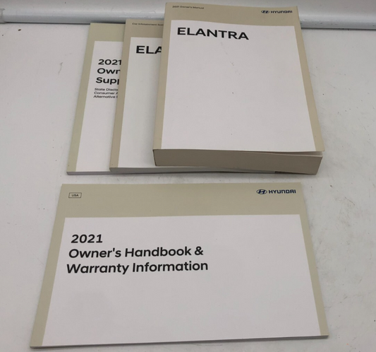 2021 Hyundai Elantra Owners Manual Set OEM R01B44010