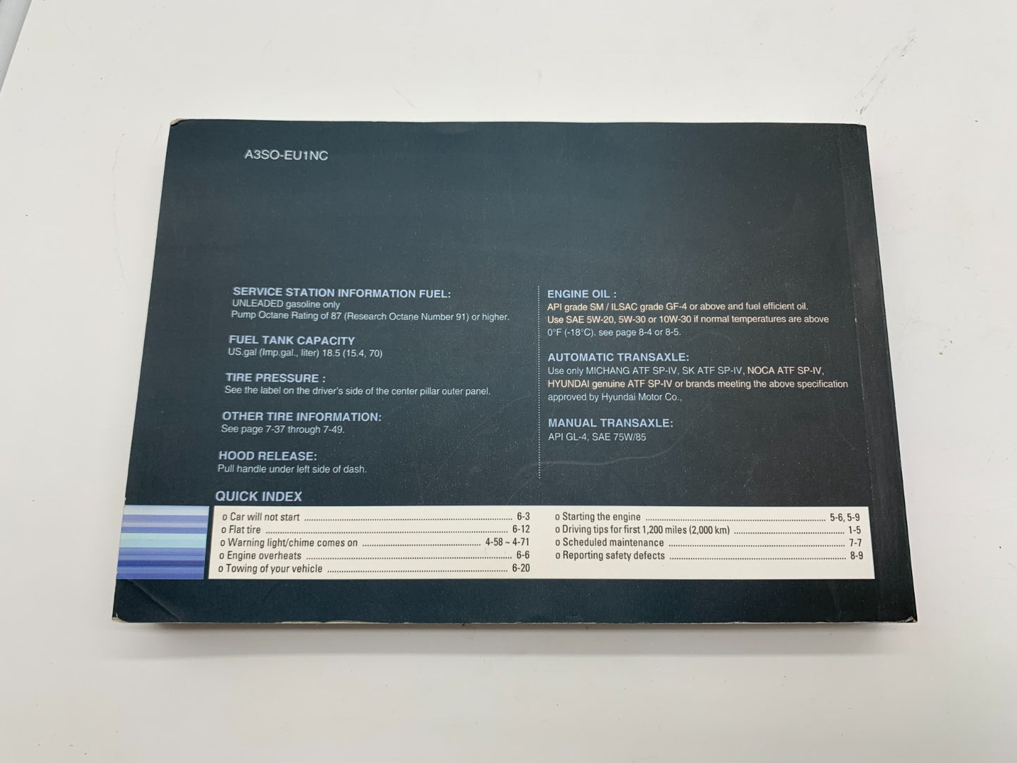 2012 Hyundai Sonata Owners Manual Set with Case OEM E04B02001