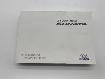 2016 Hyundai Sonata Owners Manual Set with Case OEM B03B03008