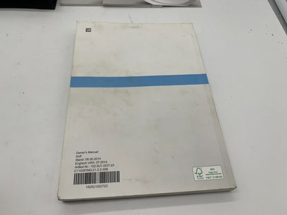 2015 Volkswagen Jetta Owners Manual Set with Case OEM E02B24070