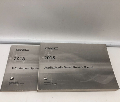 2018 GMC Acadia Owners Manual Set OEM E03B47006