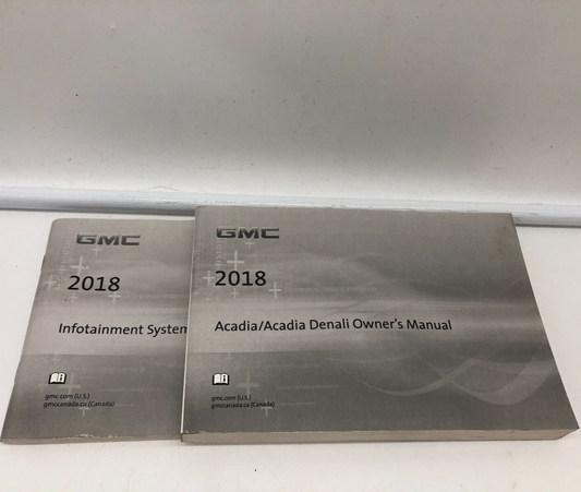 2018 GMC Acadia Owners Manual Set OEM E03B47006