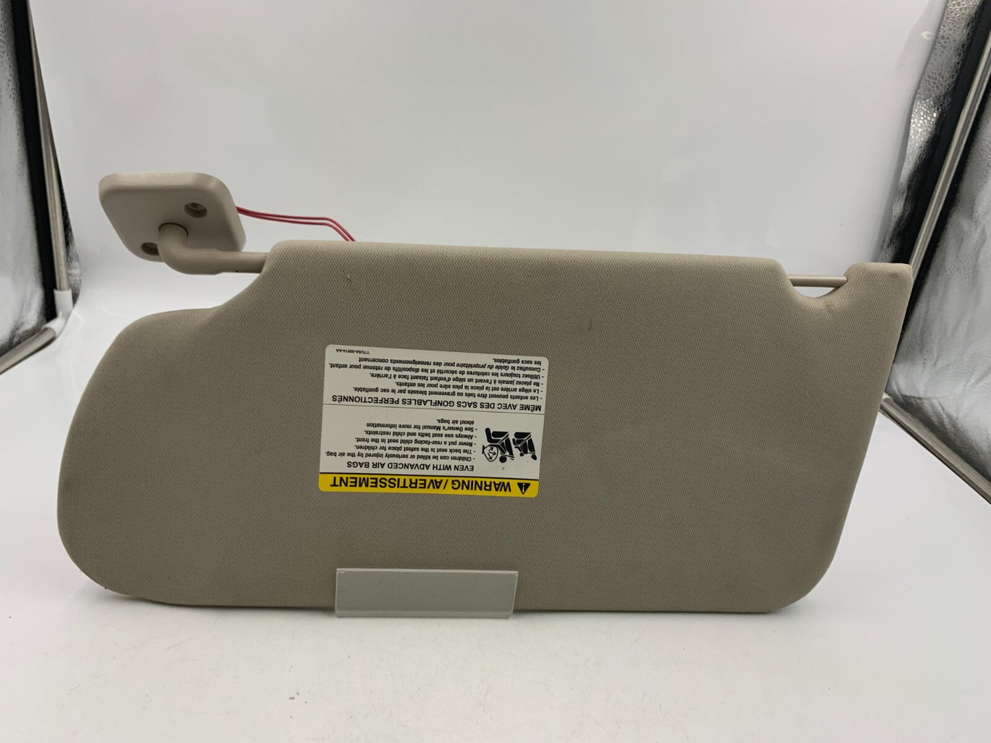 2009-2012 Ford Flex Passenger Sun Visor Sunvisor Gray Illuminated OEM B04B27005