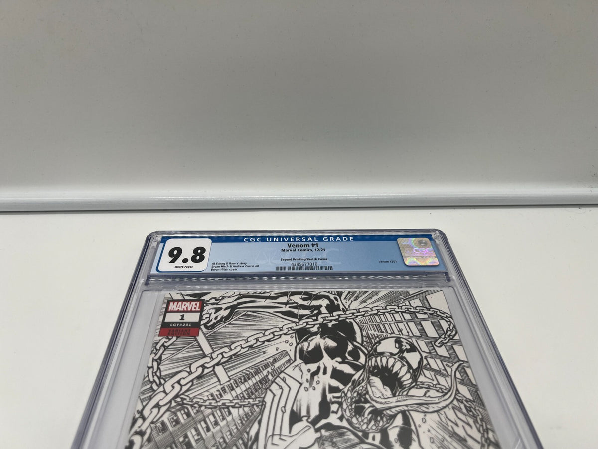 Venom #1 CGC 9.8 Bryan Hitch Second Printing Sketch Variant
