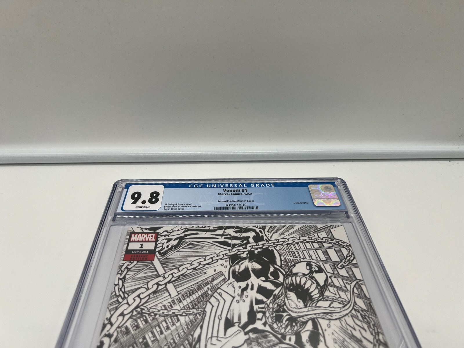 Venom #1 CGC 9.8 Bryan Hitch Second Printing Sketch Variant