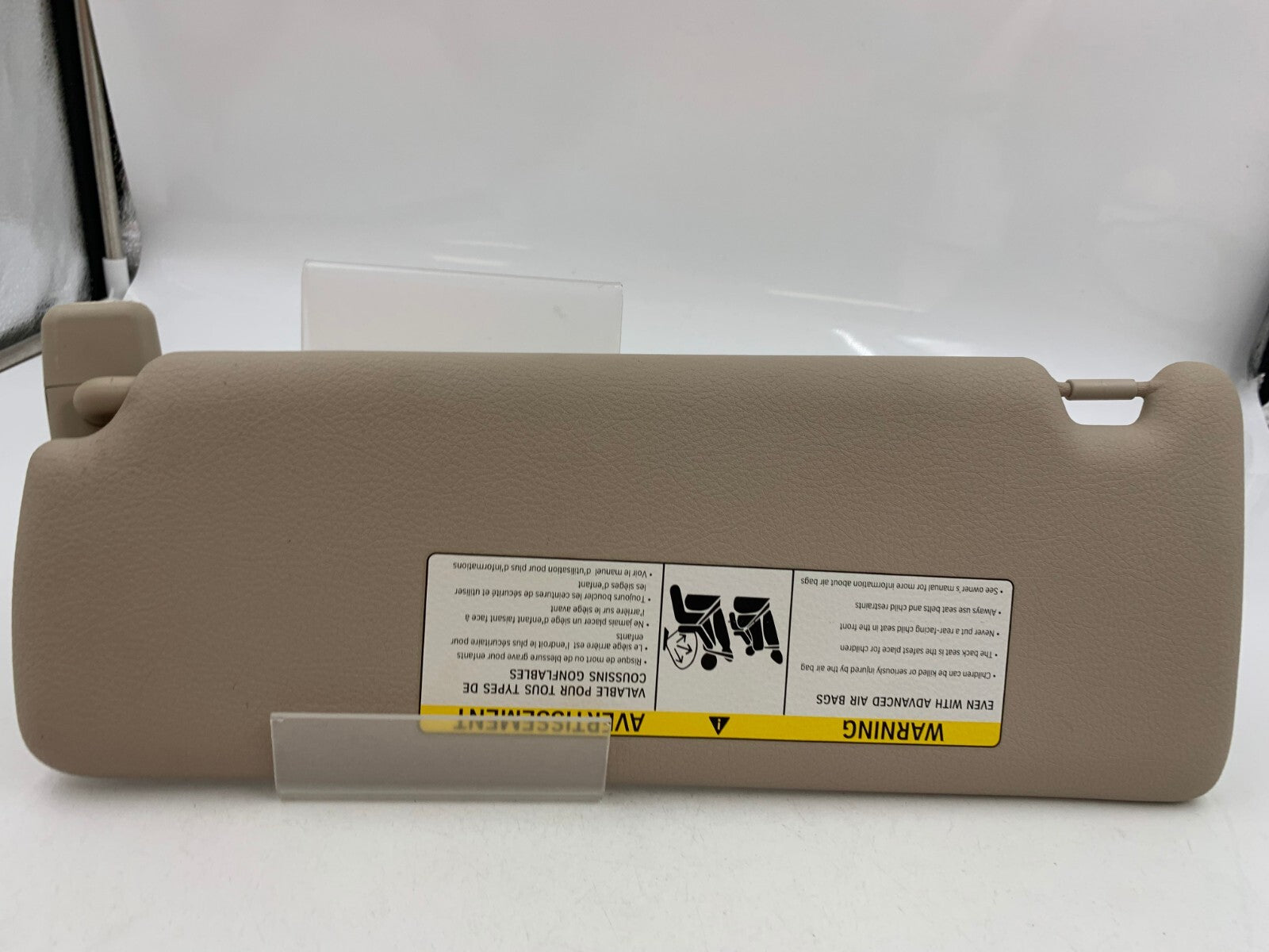 2012-2018 BMW 328i Passenger Sun Visor Sunvisor Beige OEM Illumination E03B66004