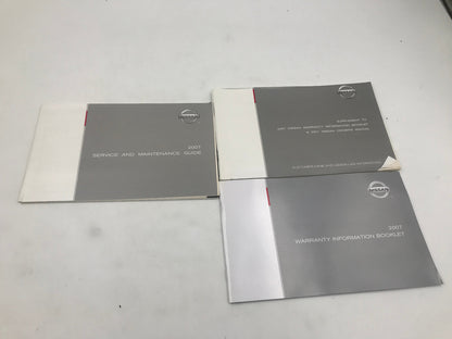 2007 Nissan Sentra Owners Manual Set with Case OEM D02B61008