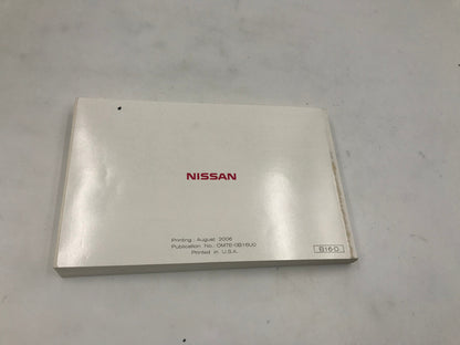 2007 Nissan Sentra Owners Manual Set with Case OEM D02B61008