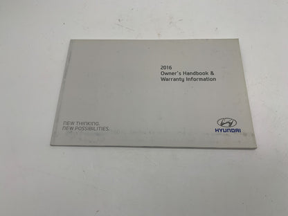 2016 Hyundai Sonata Owners Manual Set with Case OEM A02B46054
