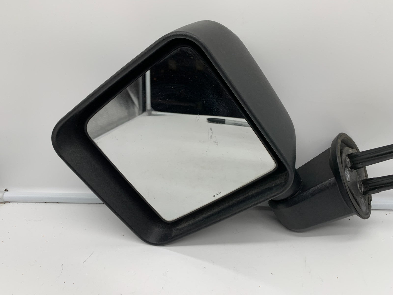 2015-2017 Jeep Wrangler Driver Side View Manual Door Mirror Black