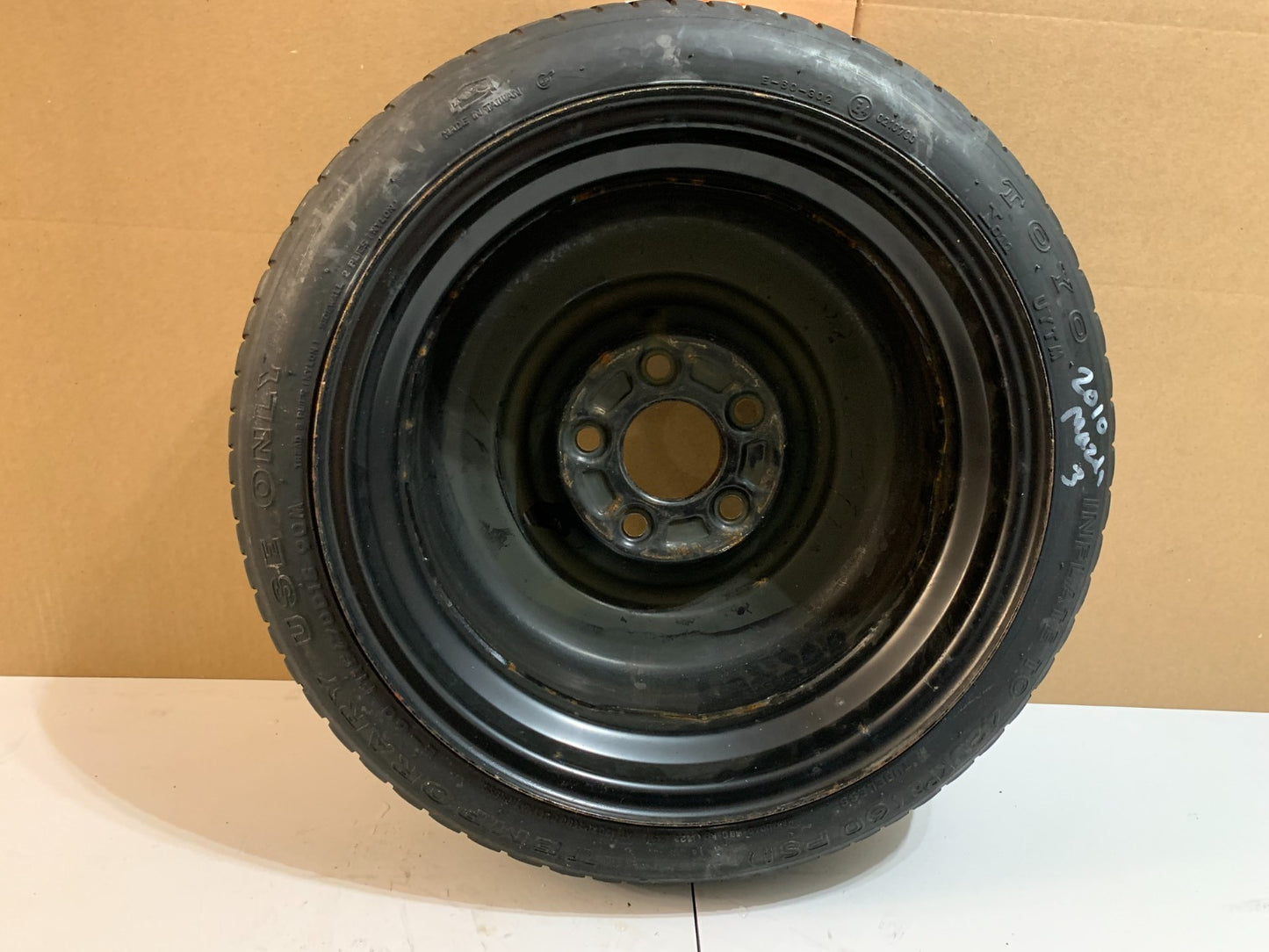 2010-2013 Mazda 3 Mazda3 15" Spare Tire Compact Donut T115/70D15 OEM