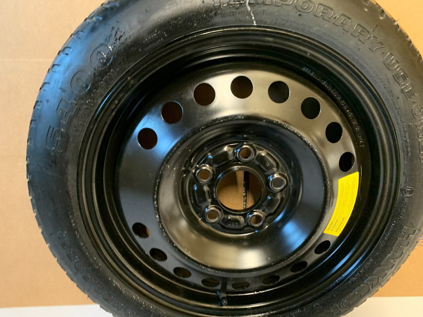 2015-2025 Hyundai Sonata 16" Spare Tire Wheel Compact Donut T125/80D16 Hankook