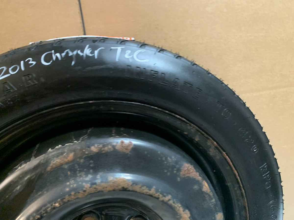 2012-2016 Chrysler Town & Country 17" Spare Tire Compact Donut T145/80D17 97M LL