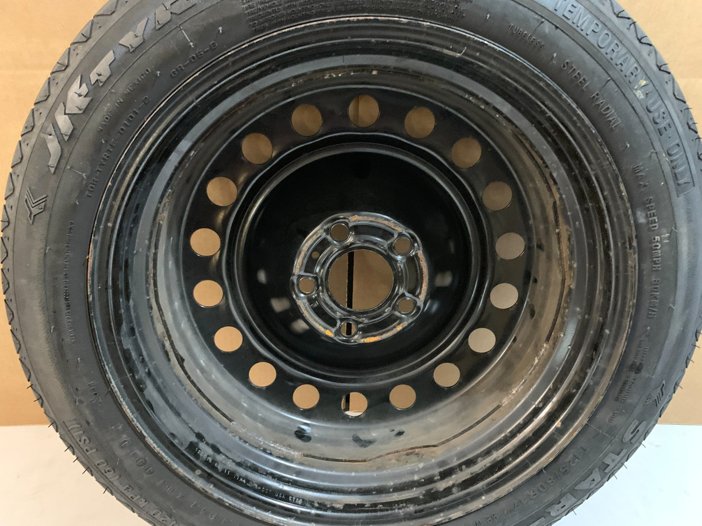 2013-2016 Dodge Dart 17" Spare Tire Compact Donut T125/80R17