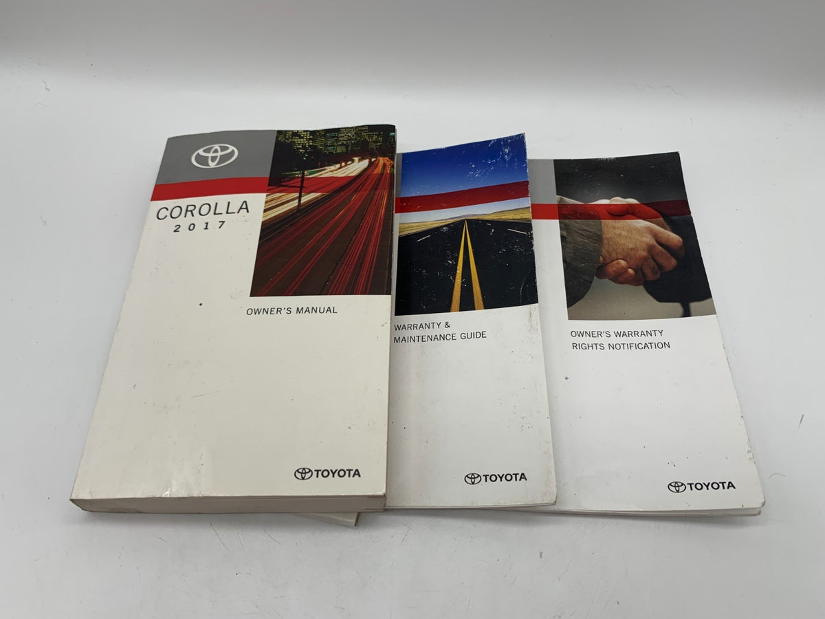2017 Toyota Corolla Owners Manual Set OEM D01B12056