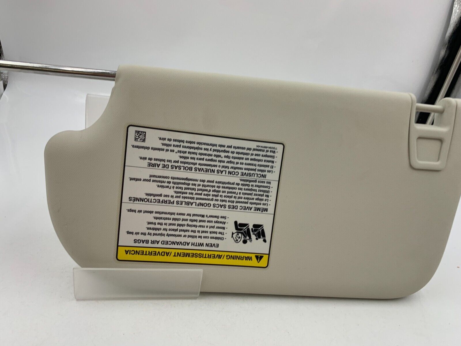 2013-2018 Ford Escape Passenger Sunvisor Sun Visor Gray OEM B03B52087