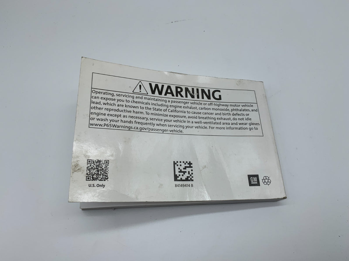 2019 Chevrolet Traverse Owners Manual OEM B02B16006