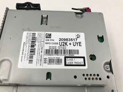 2011-2012 Chevrolet Cruze Center Console Radio AM FM CD Radio Receiver D04B30047