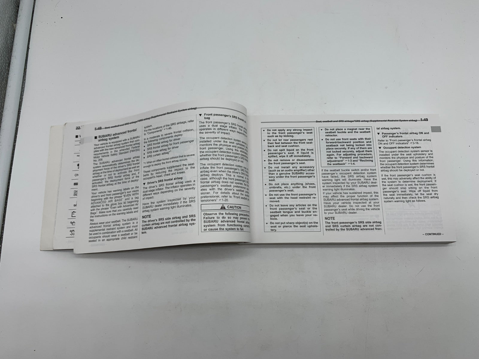 2016 Subaru Impreza Owners Manual OEM A04B28002