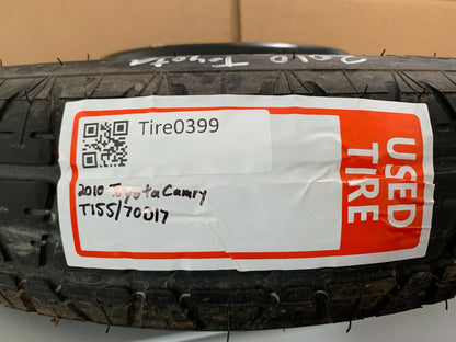 2007-2017 Toyota Camry 17" Spare Tire Compact Donut Wheel OEM T155/70D17 OEM