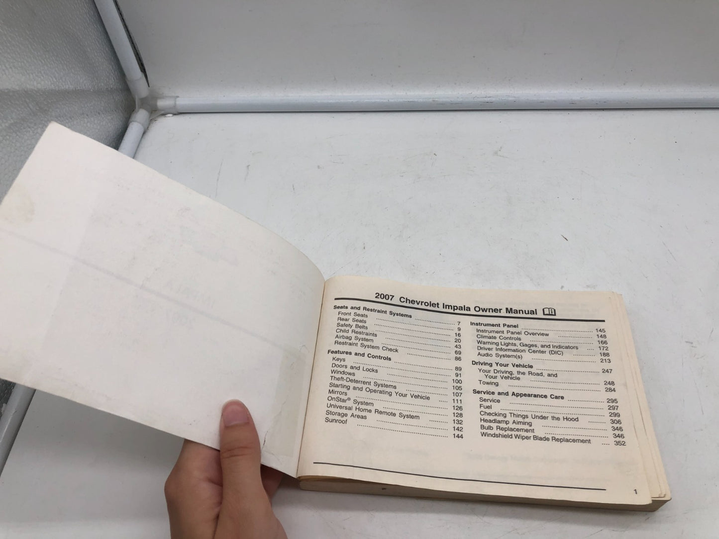 2007 Chevrolet Impala Owners Manual OEM A01B24014