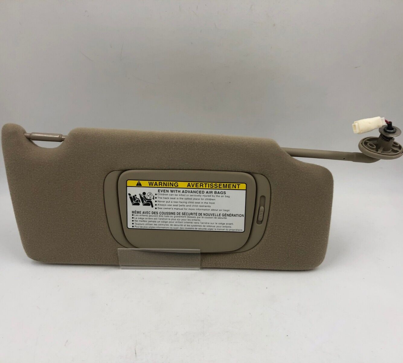 2007-2009 Lexus RX350 Passenger Sun Visor Beige Illuminated OEM D01B23068
