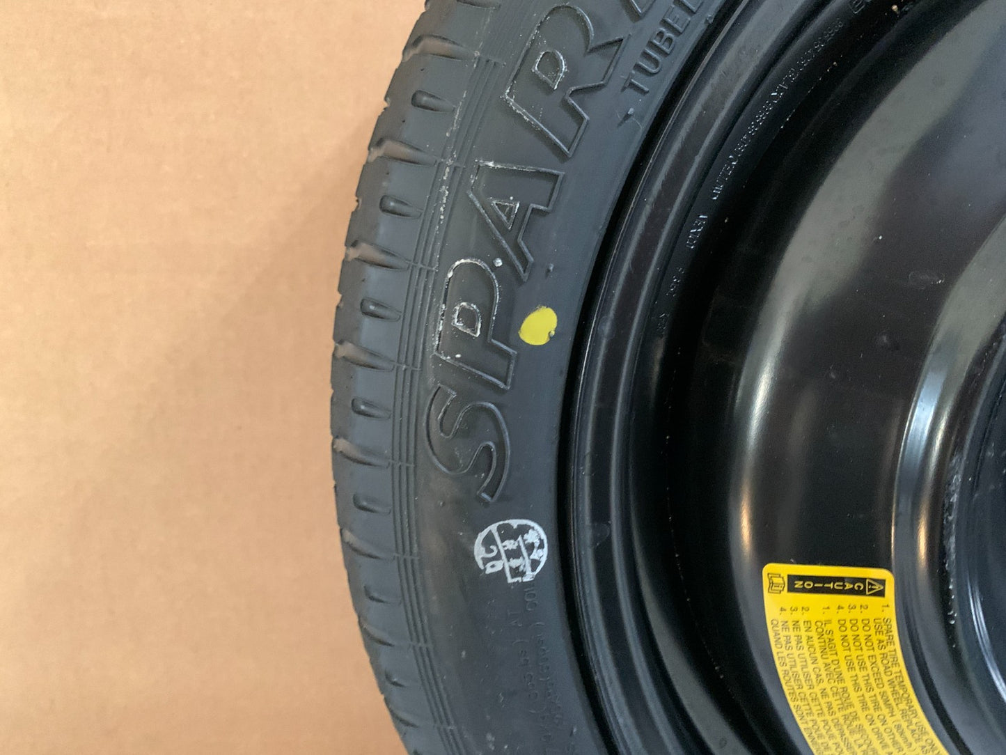2014-2018 Mazda 3 Mazda3 16" Spare Tire Compact Donut T125/70D16