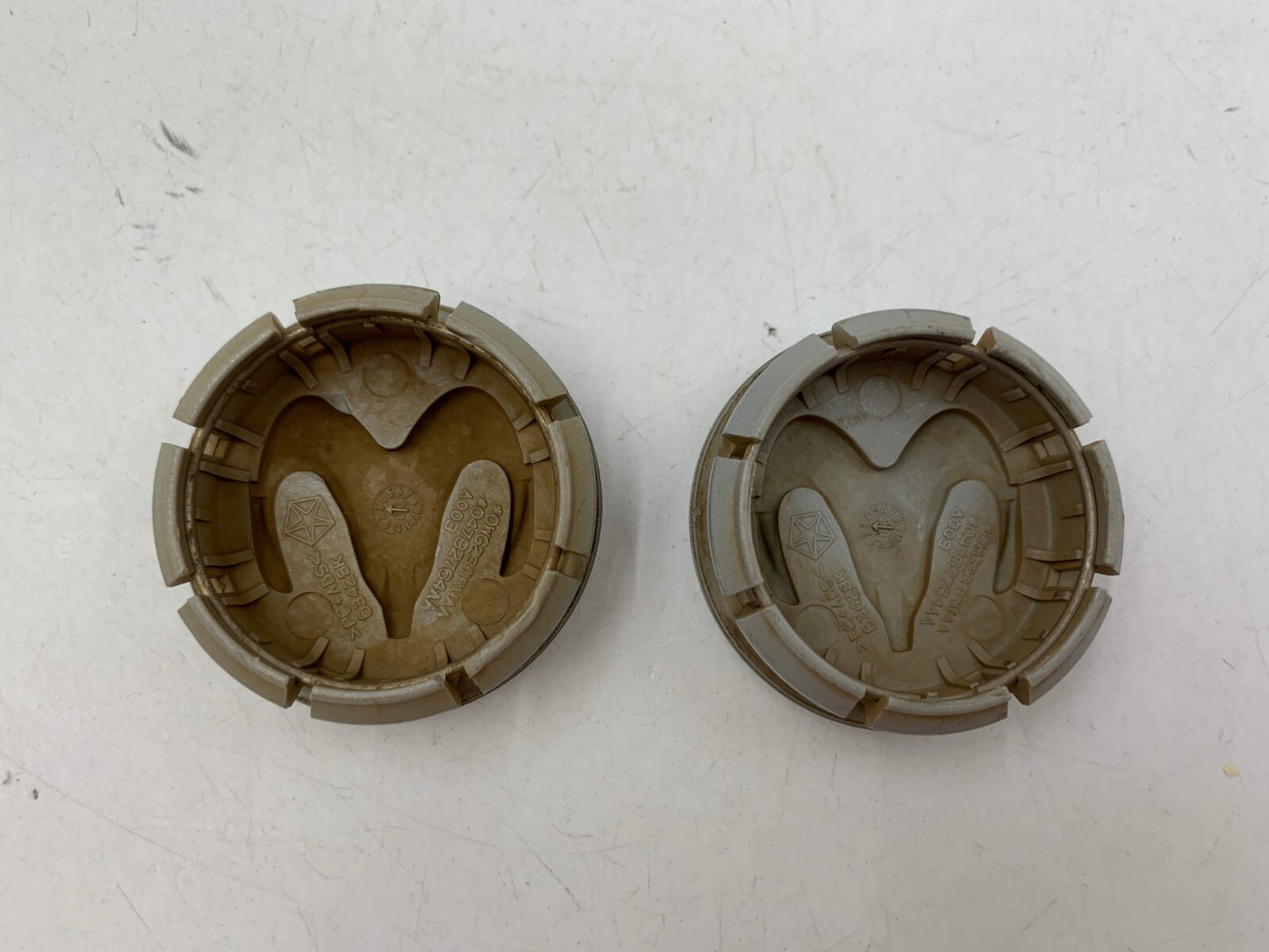 Dodge Rim Wheel Center Cap Set of Two Gray OEM D02B25069