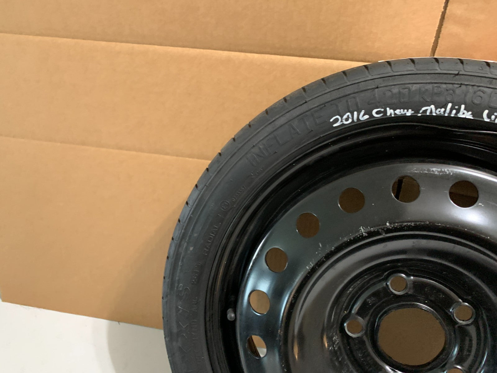2013-2016 Chevrolet Malibu 17" Spare Tire Compact Donut T125/70R17 OEM