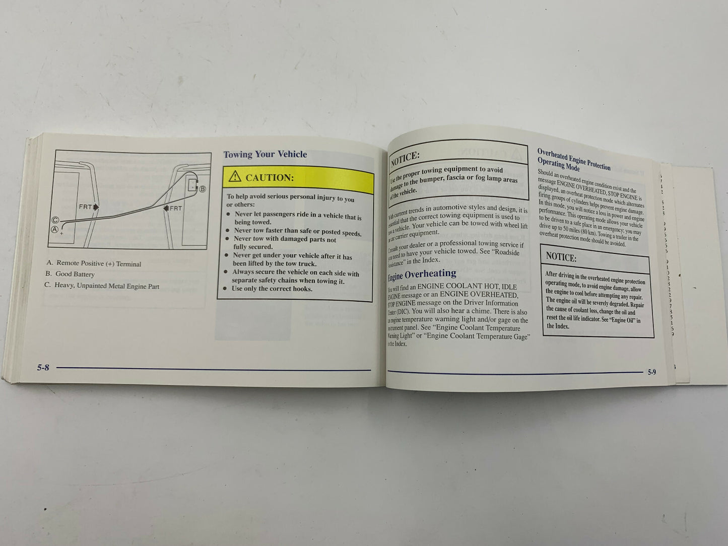 2000 Cadillac Deville Owners Manual Set with Leather Case OEM B02B22044