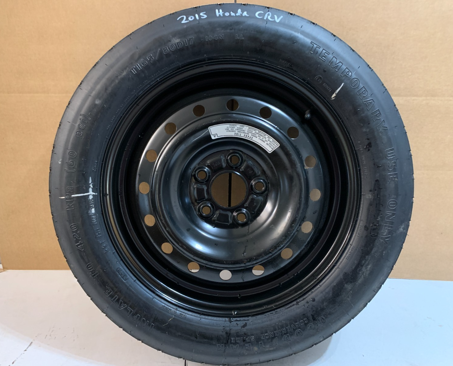 2013-2016 Honda CRV CR-V Spare Tire 17" Wheel Compact Donut T165/80D17