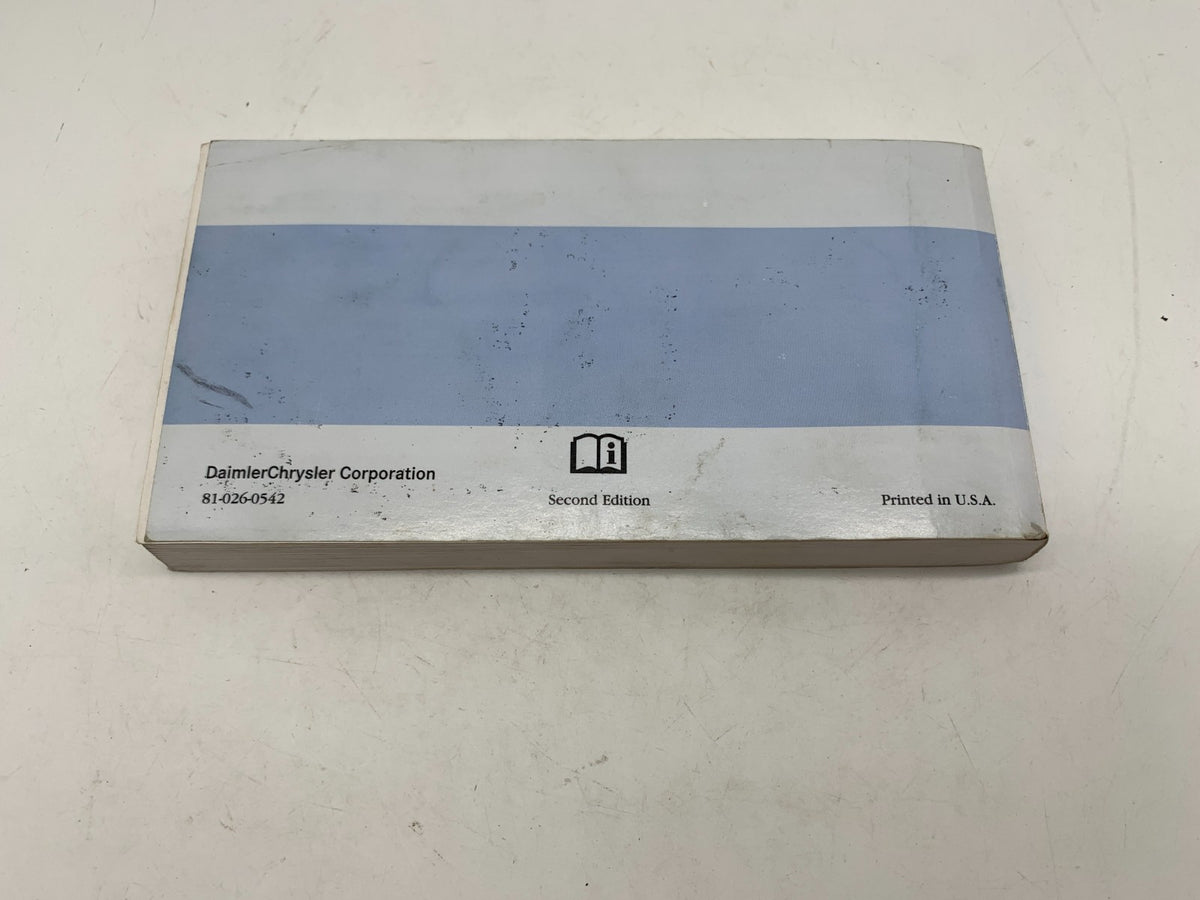 2005 Chrysler Pacifica Owners Manual with Case OEM