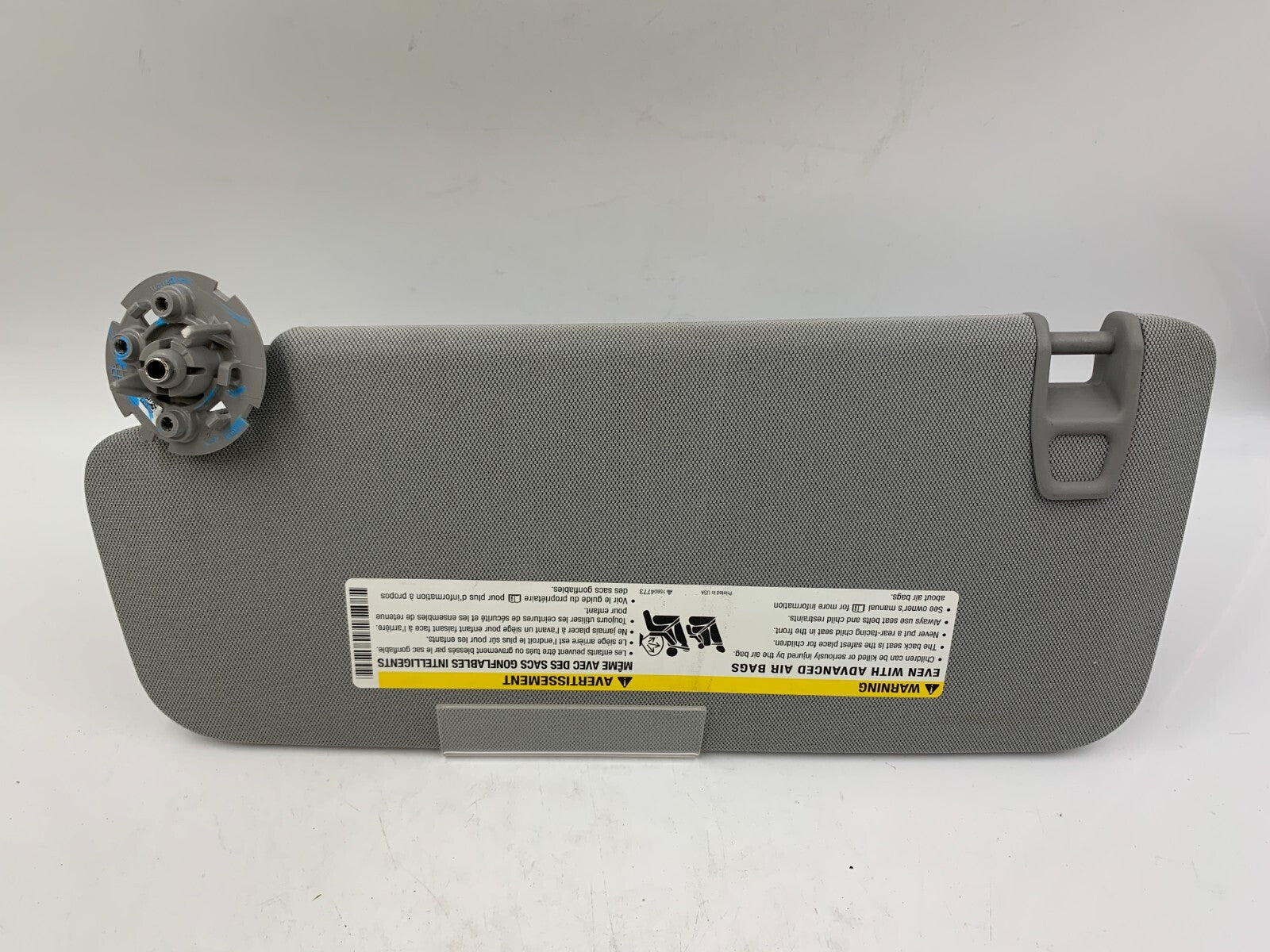 2017-2021 Chevrolet Trax Passenger Sun Visor Gray OEM A01B10028