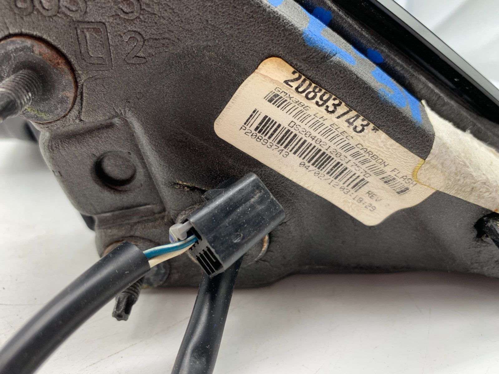 2008-2012 Chevrolet Malibu Driver Side Power Door Mirror Black OEM A02B51009