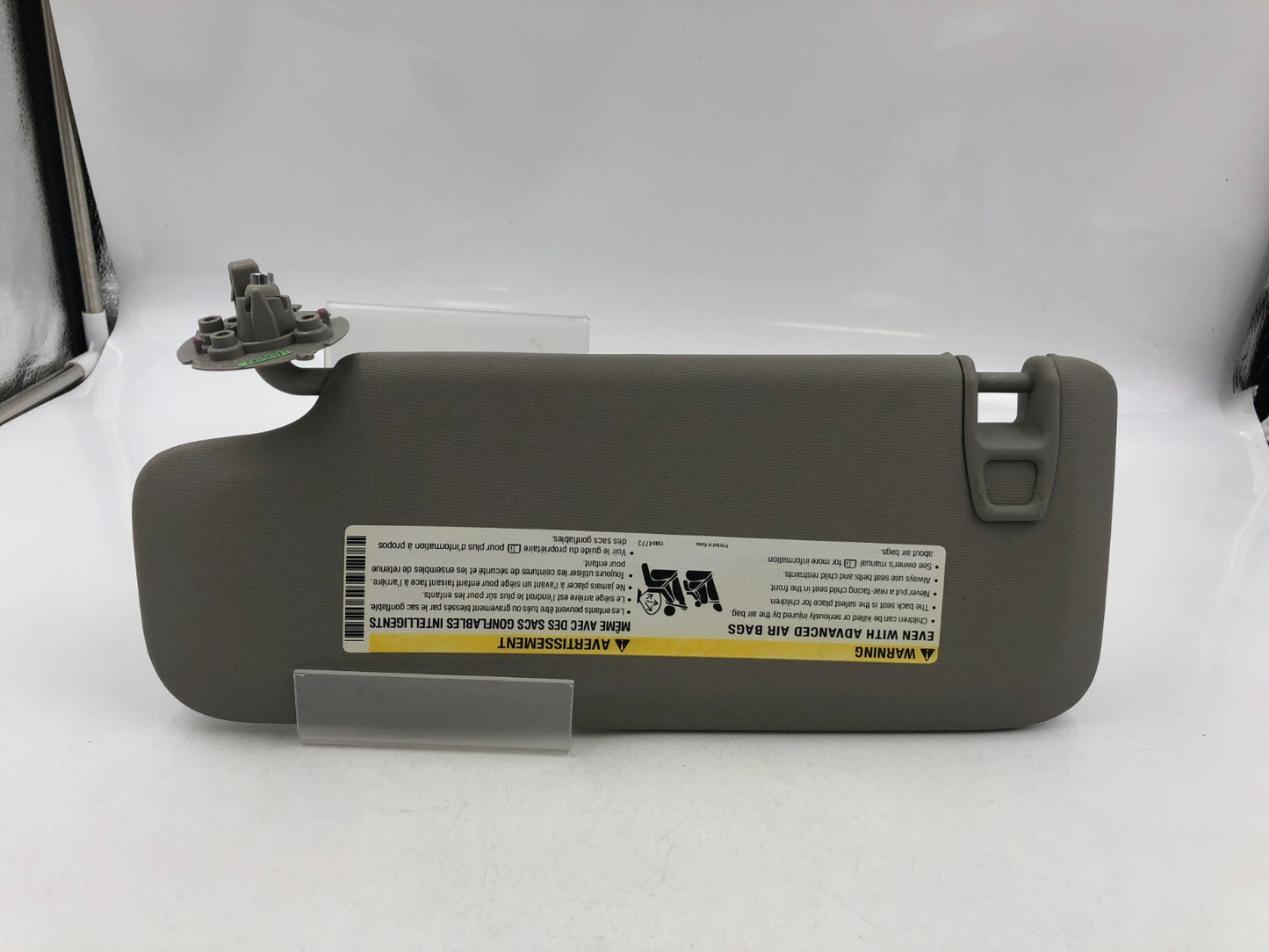 2011-2016 Chevrolet Cruze Passenger Sun Visor Gray OEM B01B15037