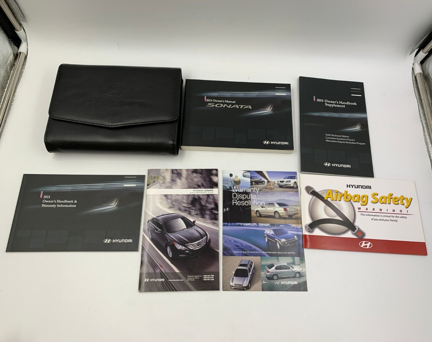 2011 Hyundai Sonata Owners Manual with Case OEM D04B24050