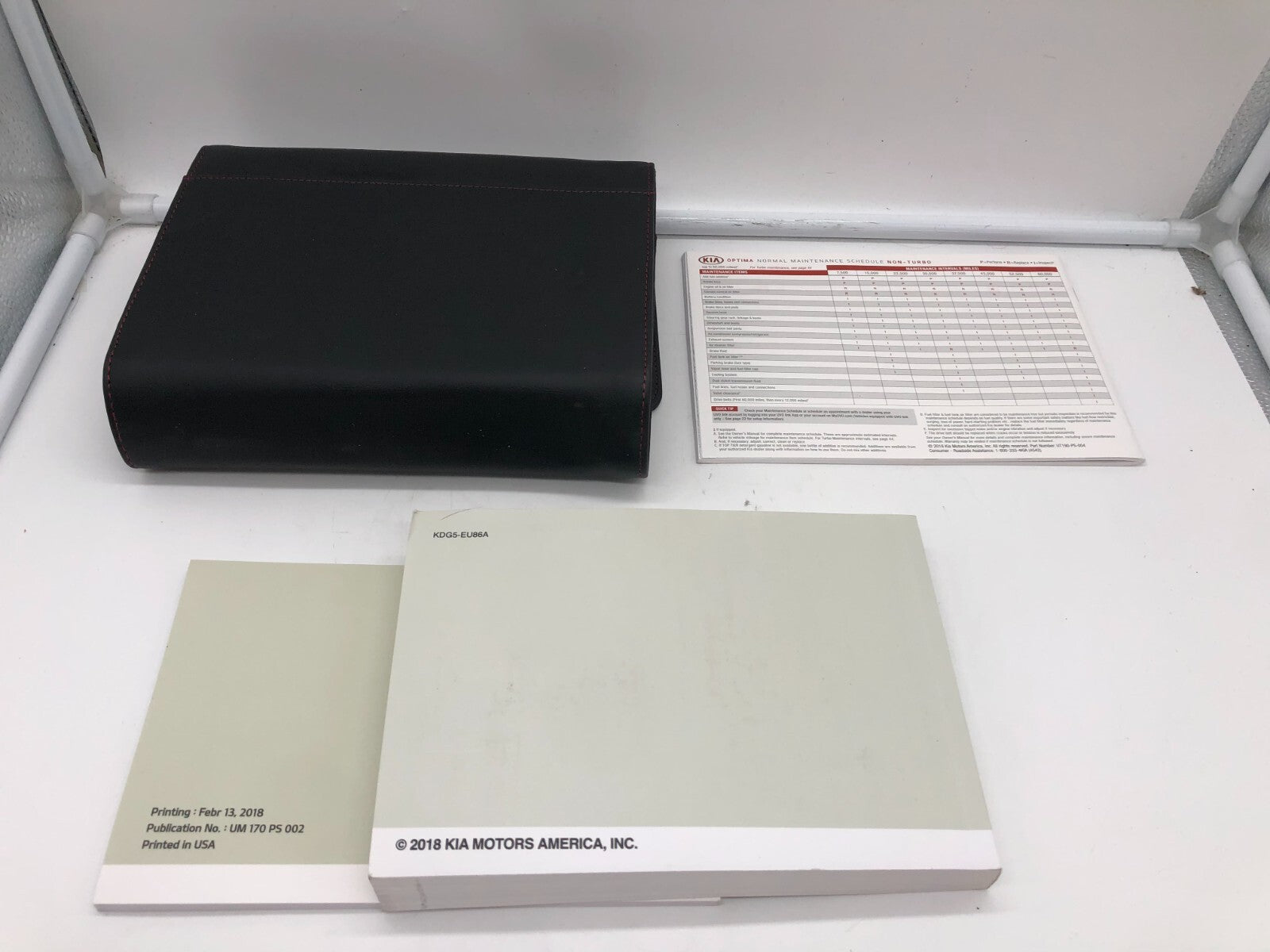 2019 Kia Optima Owners Manual Set with Case OEM A02B29004