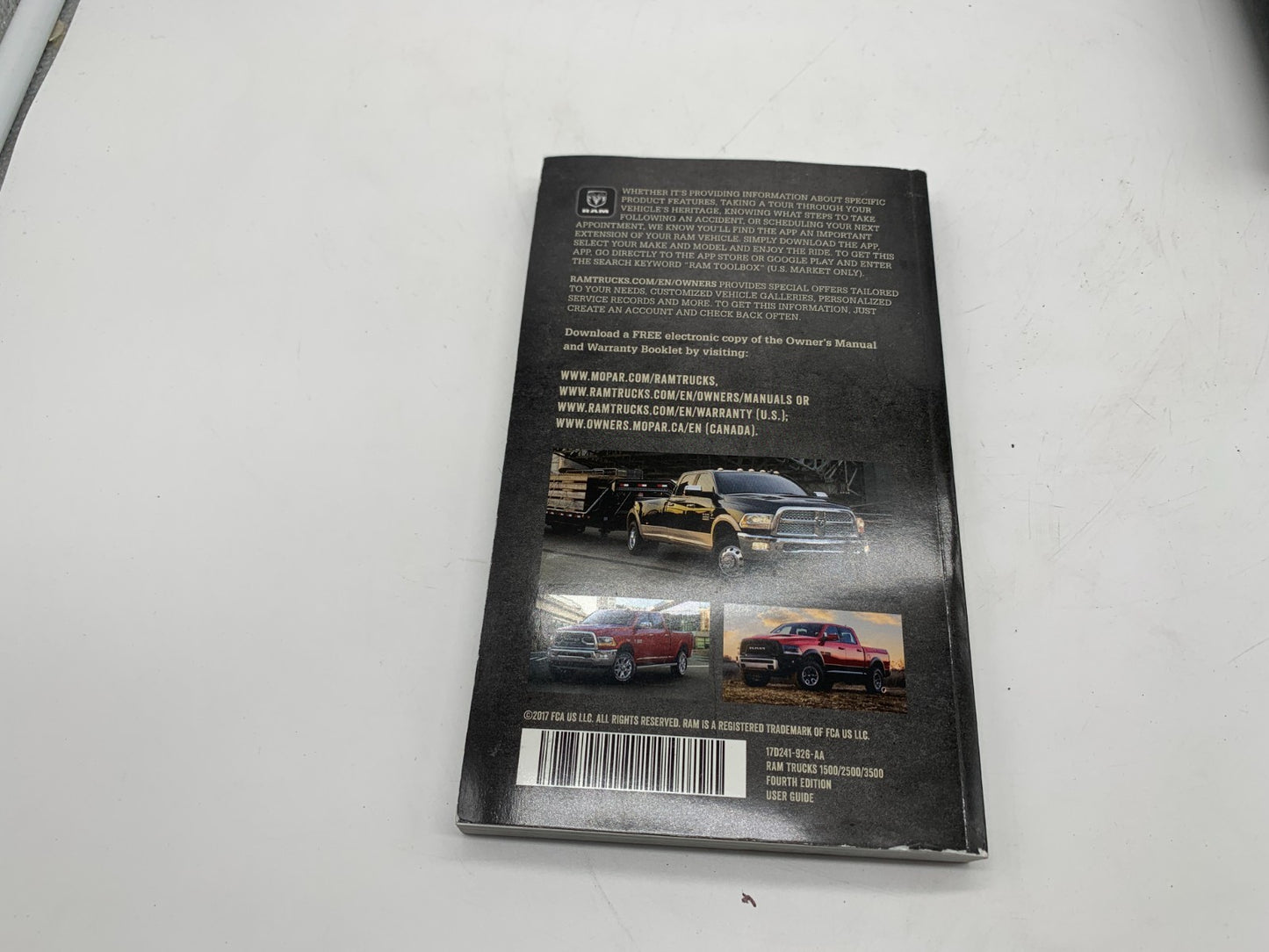 2017 Ram 1500 2500 3500 Owners Manual Set with Case OEM D03B64003